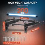 4-in-1 Wall-Mounted Pull Up Bar for Home Gym
