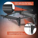 4-in-1 Wall-Mounted Pull Up Bar for Home Gym