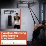 4-in-1 Wall-Mounted Pull Up Bar for Home Gym