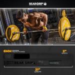 BEAR GRIP Heavy-Duty Lifting Straps with Gel Grip