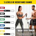 Vexloria Stackable Resistance Bands Set with Handles
