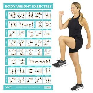 Vive Body Weight Workout Poster for Home Gym
