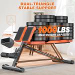 Fostoy Multi-Functional 1000LB Weight Bench