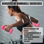 TEENO Neoprene Dumbbell Set with Storage Stand