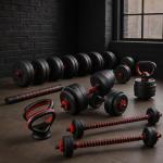 6-in-1 Adjustable Dumbbell Weight Set for Home Gym