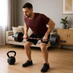6-in-1 Adjustable Dumbbell Weight Set for Home Gym