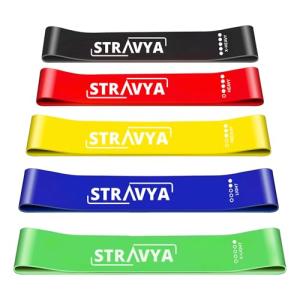 STRAVYA Mini Loop Resistance Bands Set of 5