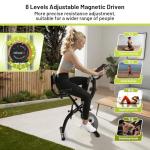 ATIVAFIT 3-in-1 Foldable Exercise Bike with Resistance Bands