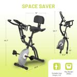 ATIVAFIT 3-in-1 Foldable Exercise Bike with Resistance Bands