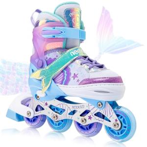 Adjustable Light-Up Inline Skates for Kids