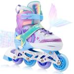 Adjustable Light-Up Inline Skates for Kids