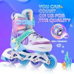 Adjustable Light-Up Inline Skates for Kids