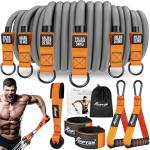 300lbs Heavy Resistance Bands with Handles and Door Anchor