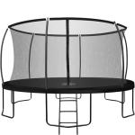 Ultima 4 Trampoline with Enclosure - Black Edition
