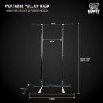 Portable Gravity Fitness Pull-Up Bar and Dip Station