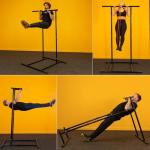 Portable Gravity Fitness Pull-Up Bar and Dip Station