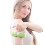 Cellulite Massager for Muscle Relief - Green/White