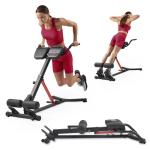 Sunny Health & Fitness Incline Roman Chair - Black