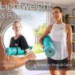Versatile Teal Yoga Fitness Mat with Carry Strap