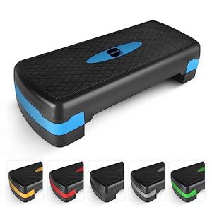 Blue Adjustable Fitness Stepper for Home & Gym
