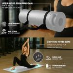 KAYMAN Non-Slip Yoga & Exercise Mat with Strap