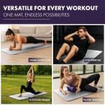 KAYMAN Non-Slip Yoga & Exercise Mat with Strap