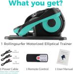 Electric Under Desk Elliptical Machine with Foot Massage