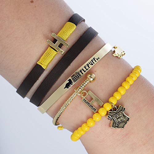 Harry Potter Hufflepuff Friendship Bracelet Set - 4 Pack