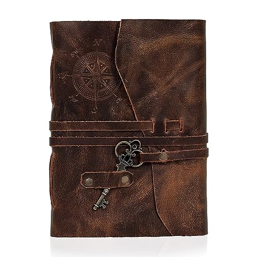 Vintage Leather Harry Potter Journal with Deckle Edge Paper