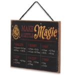 Harry Potter Wood Measuring Sign - Magical Cooking Chart
