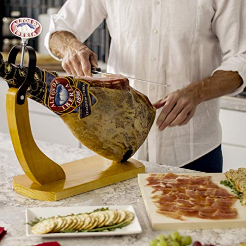 Spanish Serrano Ham Set with Stand and Knife