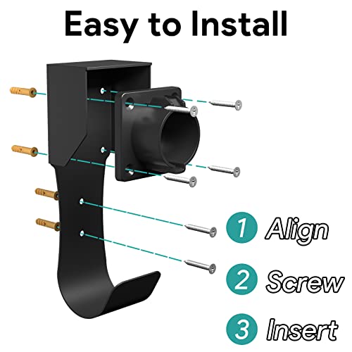 Wall-Mount EV Charger Dock with Holster