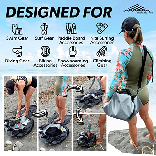 Green Coastal Wetsuit Changing Bag and Mat