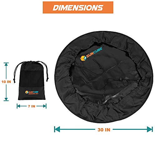 Black Waterproof Surf Change Mat & Bag - SUN CUBE