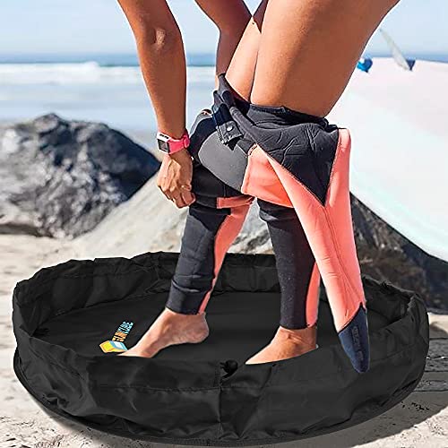 Black Waterproof Surf Change Mat & Bag - SUN CUBE