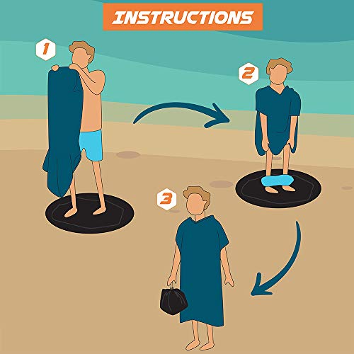 Black Waterproof Surf Change Mat & Bag - SUN CUBE