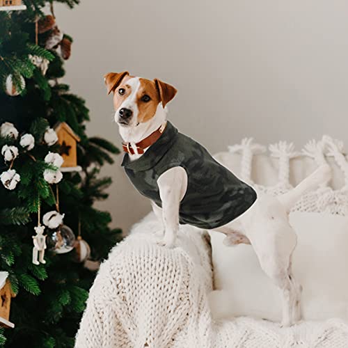 Winter Fabric Dog Sweater with Leash Ring