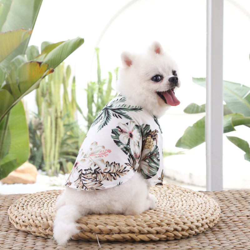 Hawaiian Beach Style Thin Breathable Dog T-Shirts
