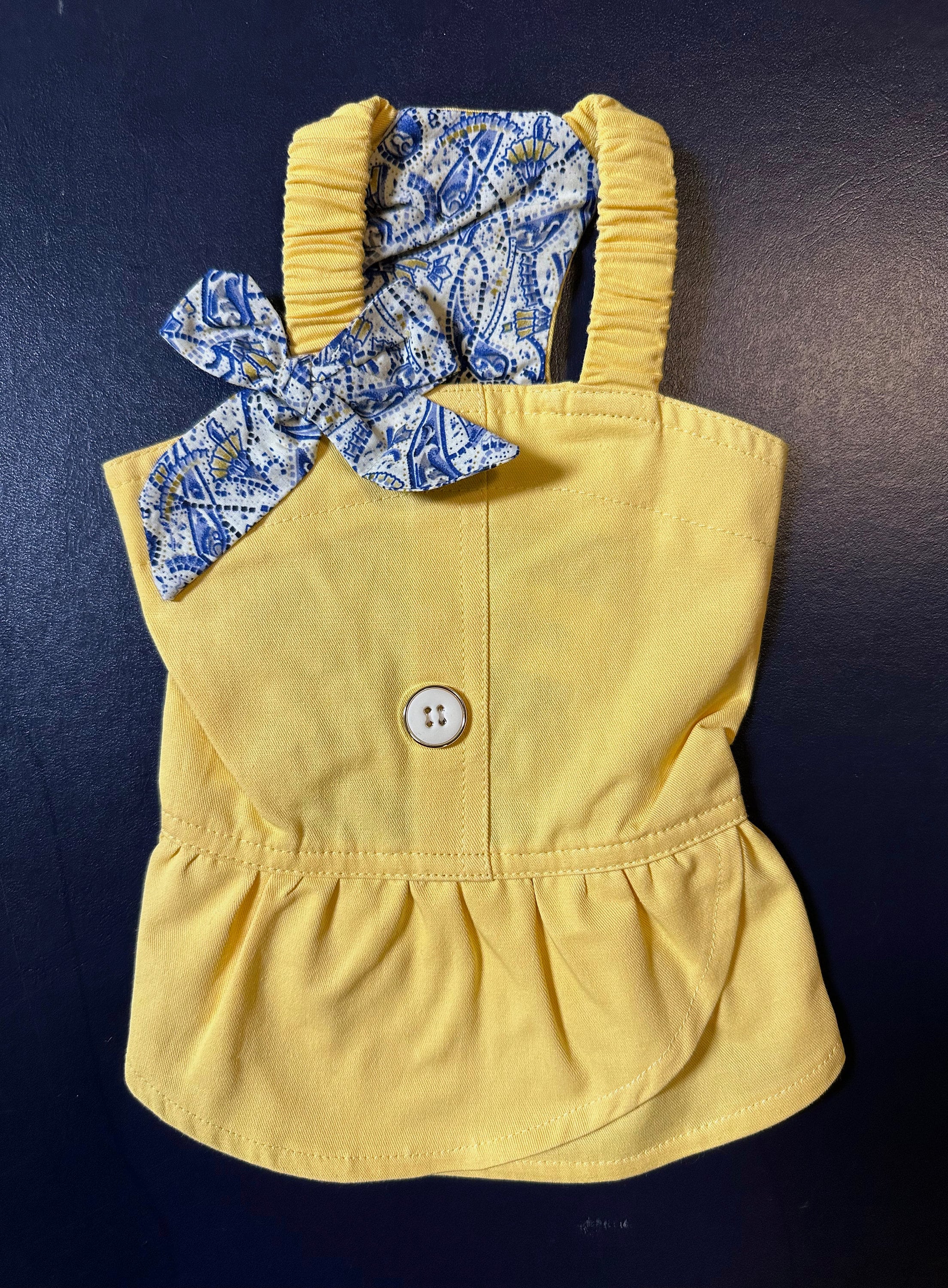 Small dog summer dresses with bow - Amelia