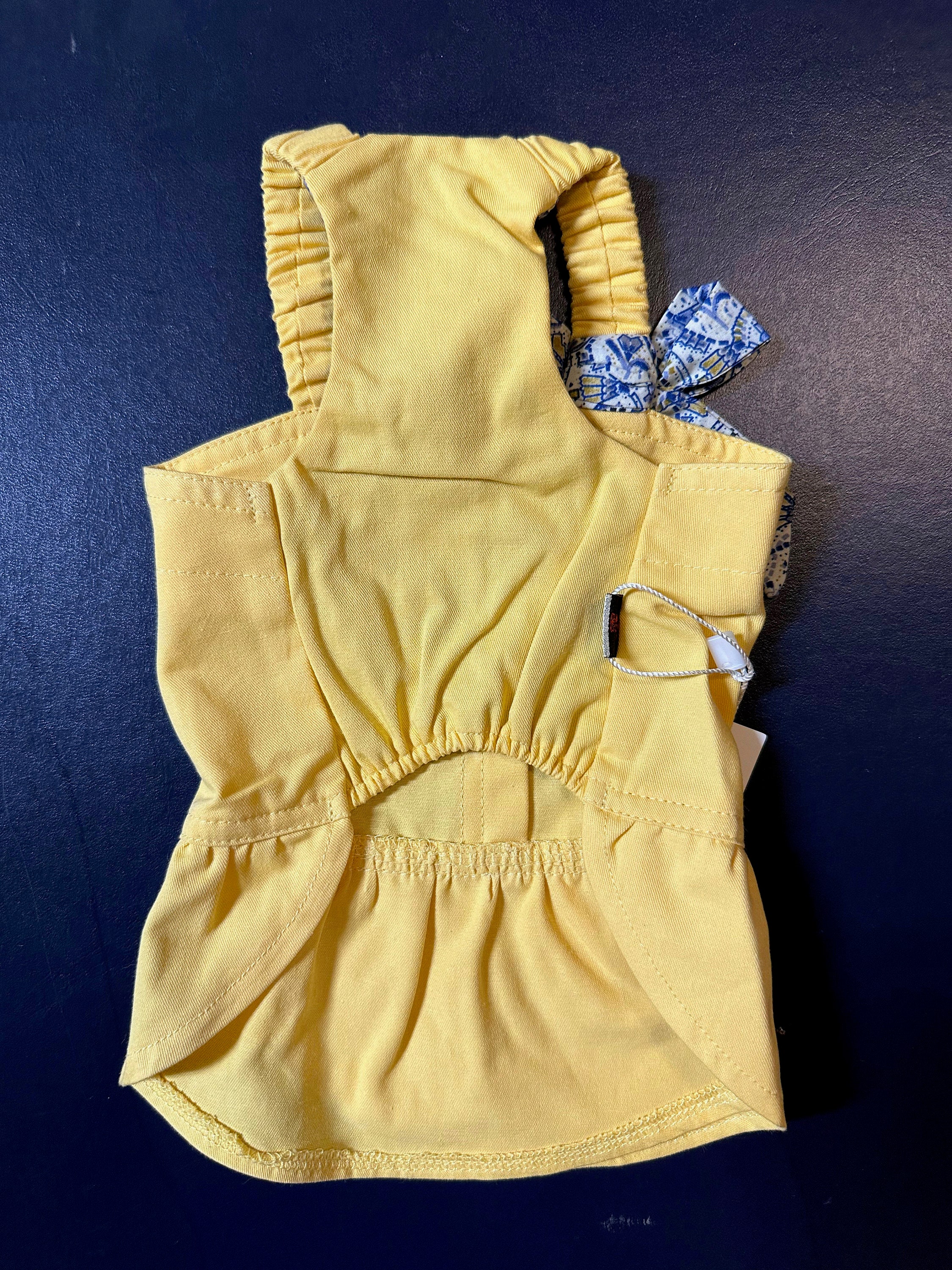 Small dog summer dresses with bow - Amelia