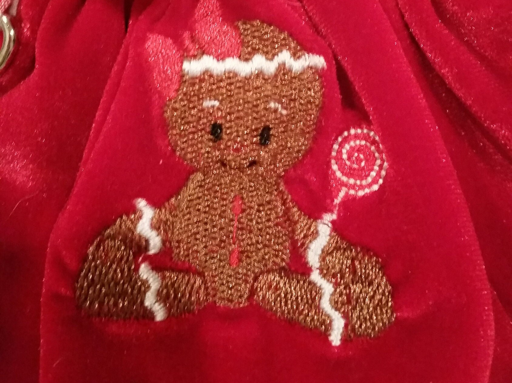 Gingerbread Girl Dog Dress Set in Multiple Sizes