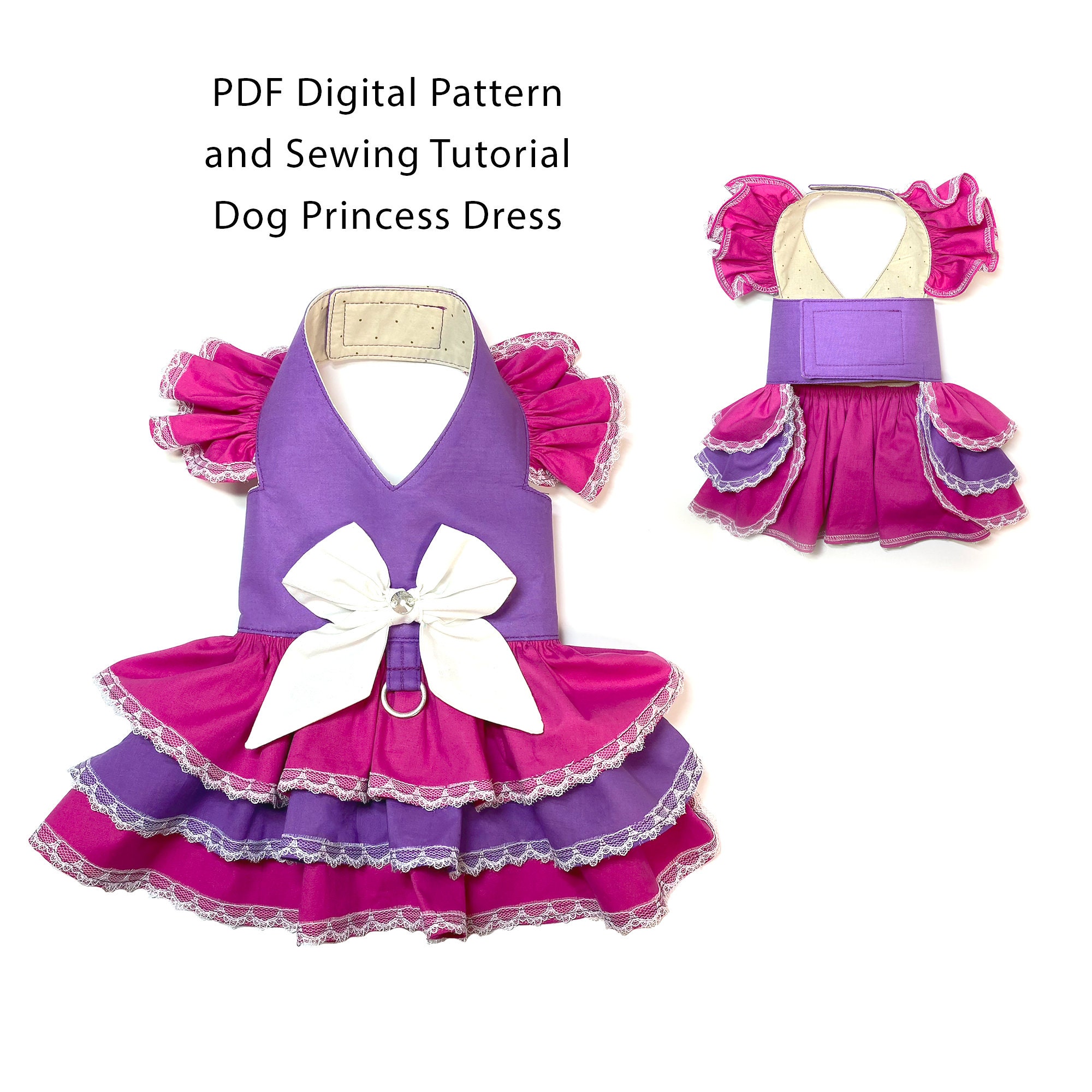 Small Dog Dresses PDF Patterns - 5 Sizes