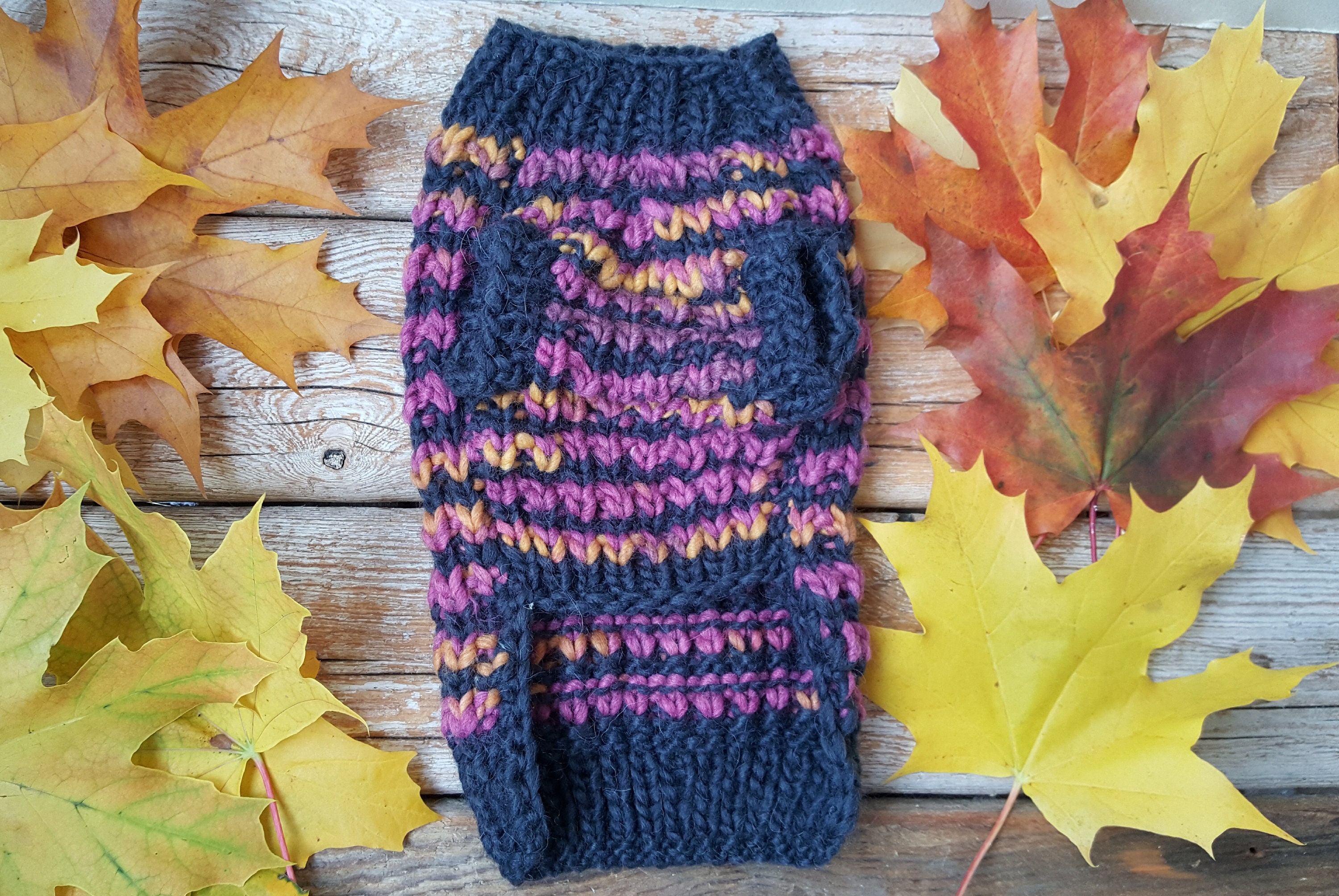 Hand Knit Chihuahua Dog Sweater in Multiple Sizes