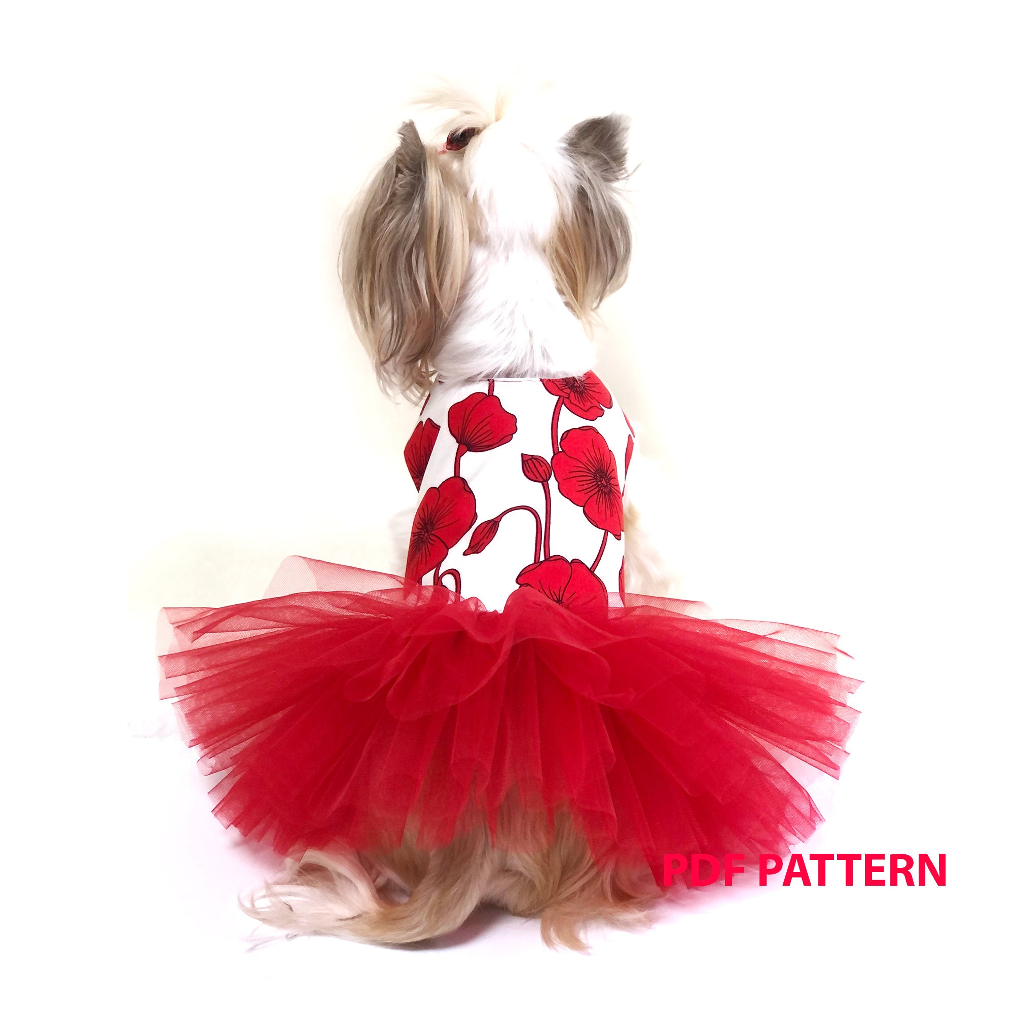 Small Dog Dresses PDF Patterns - 5 Sizes