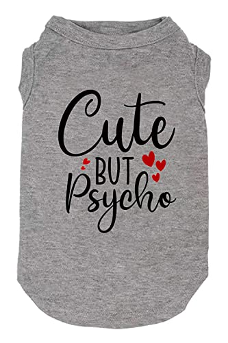 Bitches Love ME' Dog T-Shirt - Medium, SG-Grey01