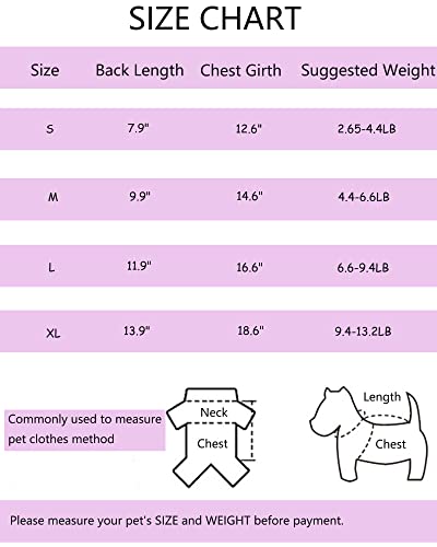 Warm Winter Dog Hoodie for Small Dogs (Red, L)