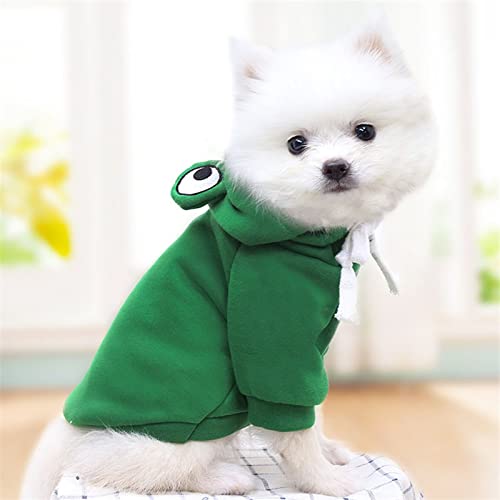 Cute Fruit Dog Winter Hoodie - Green XS