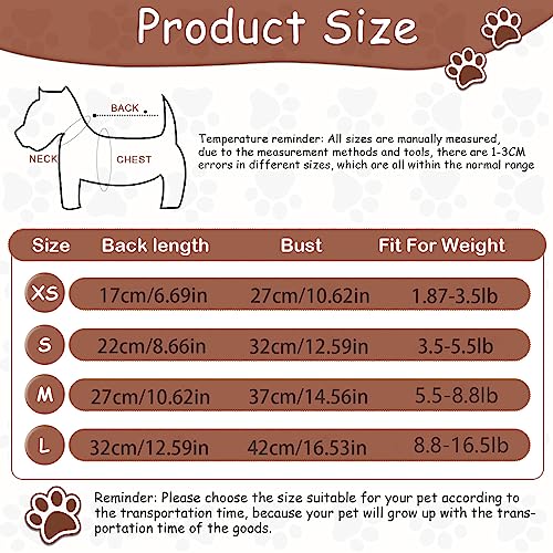 Plaid Dog Hooded Sweater for Small Dogs (Medium)