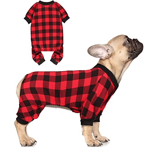 Buffalo Plaid Dog Sweater - Soft & Warm