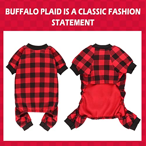 Buffalo Plaid Dog Sweater - Soft & Warm